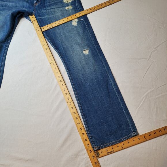 Lucky Brand Womens 12/31 NWT Sienna Tomboy Straight Leg Jean Distressed Blue - Picture 3 of 12